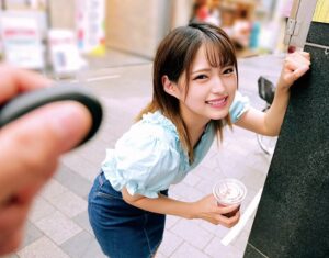 渚みつき｜ひよこ少女×羞恥「賞金を出すのでリモコンバイブで散歩しませんか？」膣奥をブルブルされて悶絶イキ我慢するロリ娘