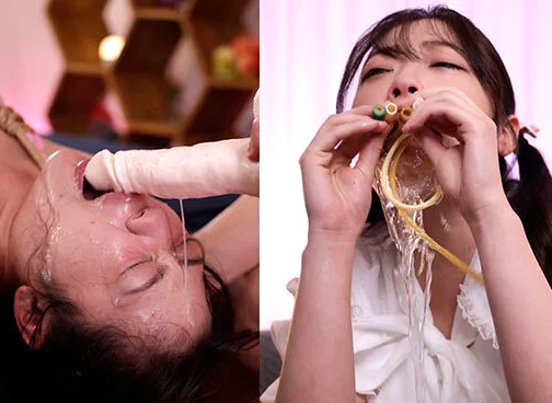 二葉エマ｜イラマチオ専門ピンサロ×緊縛どM娘｜スタッフ美女を拘束してやりたい放題に凌辱調教。嗚咽、えずき汁を垂らし悶絶イキｗ いいんですかｗ？